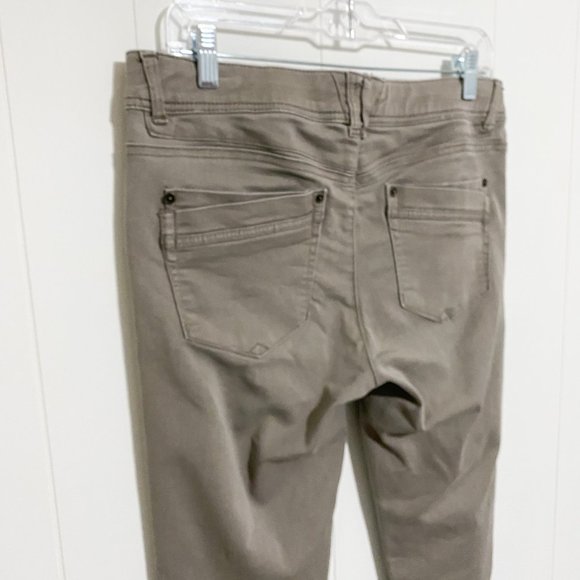 Democracy Ab Technology Light Gray/Brown Low Rise Stretch Skinny Jeans Size 8 - Picture 9 of 9